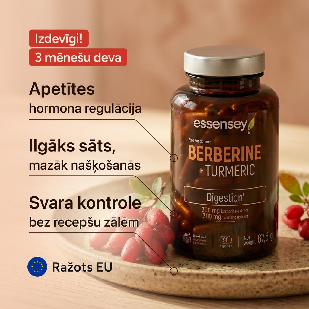 Berberinas + ciberžolė virškinimui