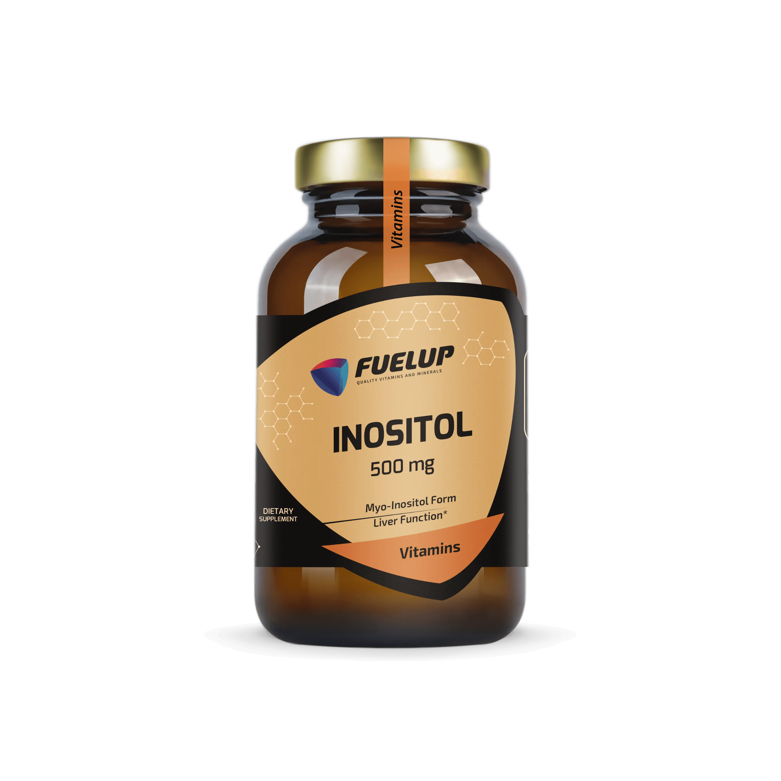 Inozitolis 500 mg hormonų pusiausvyrai, nervų sistemai ir kepenims (90 kapsulių)